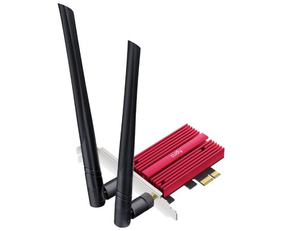 Cudy BE9300 WiFi 7 Bluetooth 5.4 PCIe BE200 Tri Band Antenas Melns
