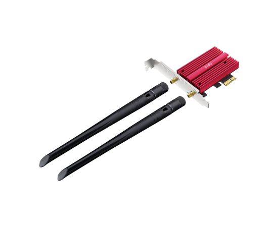 Cudy BE9300 WiFi 7 Bluetooth 5.4 PCIe BE200 Tri Band Antenas Melns