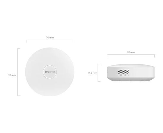 Ezviz DL01S 3in1 komplekts Viedā slēdzene iekštelpas + ārpus telpas + durvju zvans ar Gatewayy Sudraba