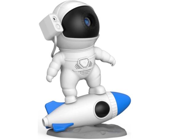 Elight J7 Rocket Astronout Reālistisks kosmosa 13 filmu sienu & griestu projektors / RBG krāsu nakts lampa Balta