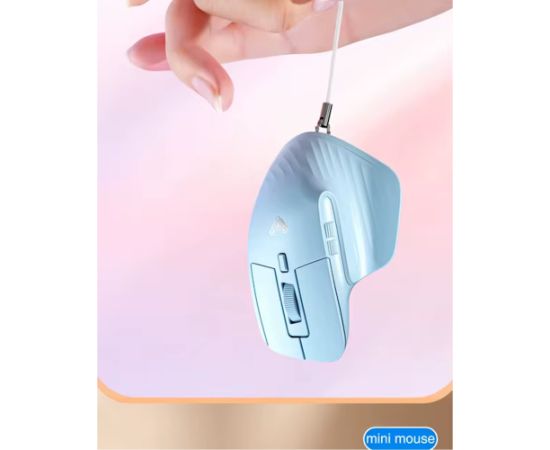 Aula SC150 Super Mini 2in1 2.4G Bezvadu / Bluetooth + USB Vadu pele ar bateriju Melna