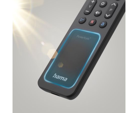 Hama Universālais IR Tālvadības Pults 2-in-1 Streaming Lietotņu Taustiņi Apgaismotie Taustiņi Melns