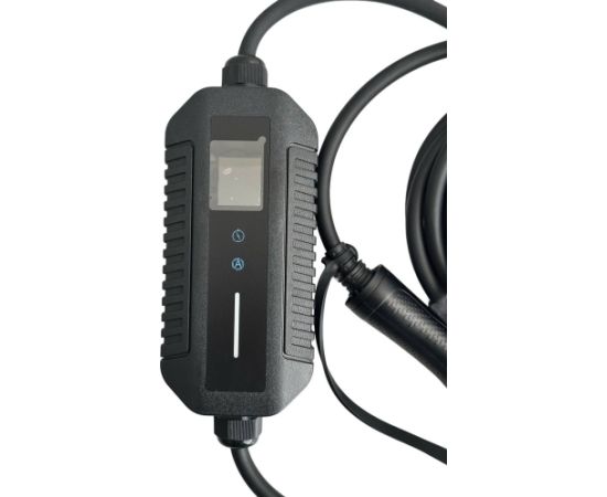 Evcharge EV Lādētāja Portatīvais Tipa 2 Lādētājs 5m Kabelis Regulējams 8A–16A 11 kW 3-Fāzes IP66 Melns