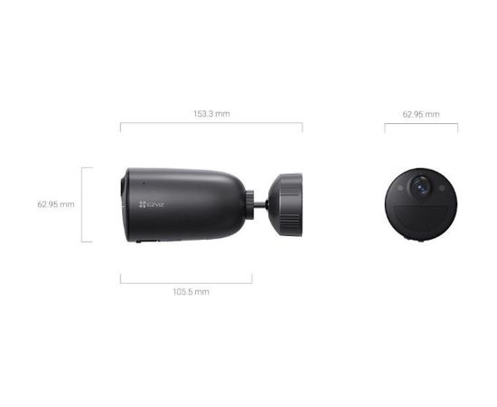 Ezviz EB3 CS-EB3 4G Vieds mājas akumulatora drošības kamera MicroSD / Nakts redzamība Sudrabs