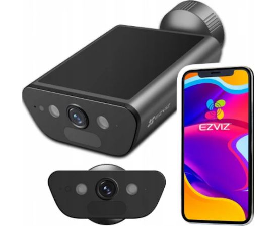 Ezviz EB5 Āra 8MP 4K Wi-Fi Akumulatora Kamera ar 1.4W Saules Paneļa MicroSD / Nakts redzamība Pelēka