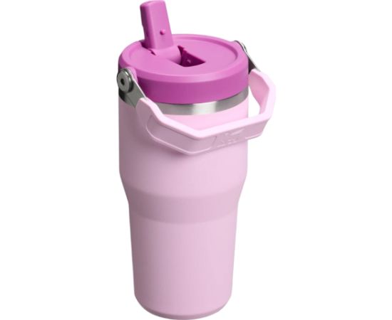 Stanley Termokrūze ar salmiņu The IceFlow Flip Straw 2.0 Tumbler 0,6L rozā Pudeles