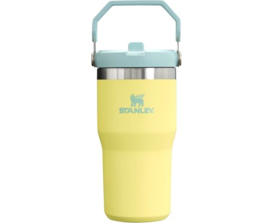 Stanley Termokrūze ar salmiņu The IceFlow Flip Straw 2.0 Tumbler 0,6L pomelo dzeltenzaļa