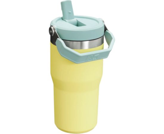 Stanley Termokrūze ar salmiņu The IceFlow Flip Straw 2.0 Tumbler 0,6L pomelo dzeltenzaļa