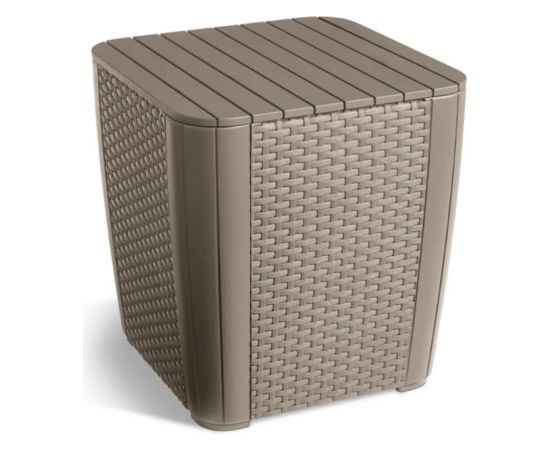 Keter Dārza galdiņš/uzglabāšanas kaste Luzon Flat Wicker bēšs