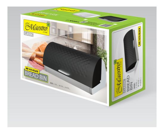 Maestro breadbox black MR-1676