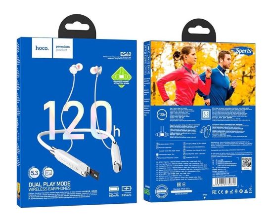 Hoco ES62 Pretty Headset Wireless In-Ear Calls/Music Bluetooth Grey