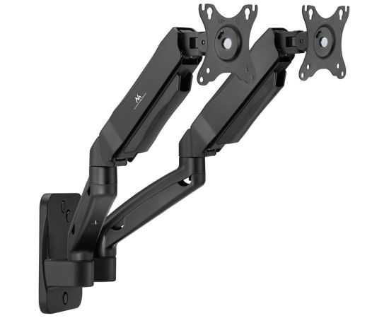 Maclean wall mount for two monitors, 17-32'', 9kg max, mechanical spring, MC-988