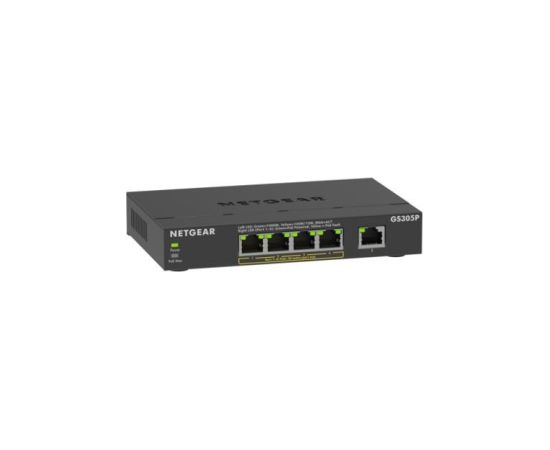 NETGEAR GS305Pv3 Unmanaged Gigabit Ethernet (10/100/1000) Power over Ethernet (PoE) Black