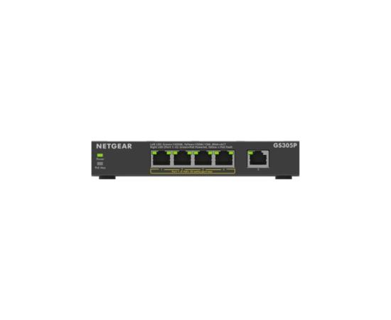 NETGEAR GS305Pv3 Unmanaged Gigabit Ethernet (10/100/1000) Power over Ethernet (PoE) Black