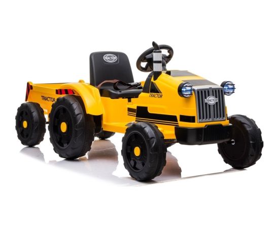 Lean Cars elektriskais traktors CH9959, dzeltenā krāsā