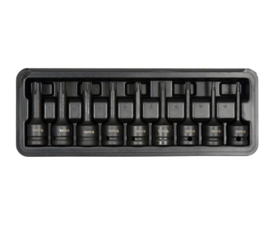 Triecienuzgaļu komplekts  Yato YT-10681; 1/2''; 9 gab.