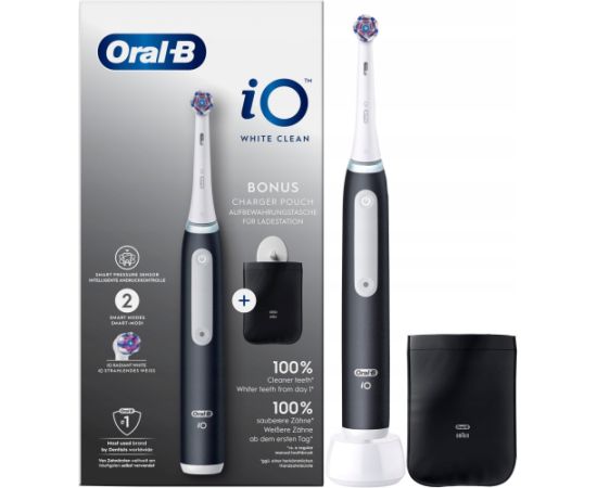 Szczoteczka magnetyczna ORAL-B iO3 White Clean Czarny Czarny (8700216117753)