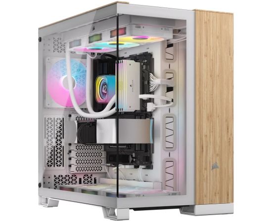 Corsair CC-9011284-WW computer case Midi Tower Bamboo, White
