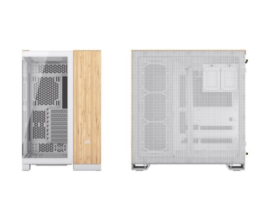 Corsair CC-9011284-WW computer case Midi Tower Bamboo, White