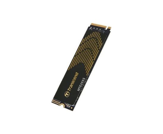 SSD TRANSCEND 2TB PCIe Gen4 NVMe NAND flash technology 3D NAND Write speed 6500 MBytes/sec Read speed 7400 MBytes/sec Form Factor M.2 TBW 1200 TB MTBF 200000 hours TS2TMTE255S