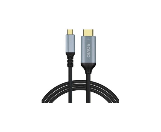 Kabelis SAVIO USB-C – HDMI 2.0B 3m