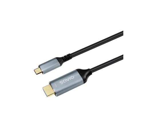 Kabelis SAVIO USB-C – HDMI 2.0B 3m