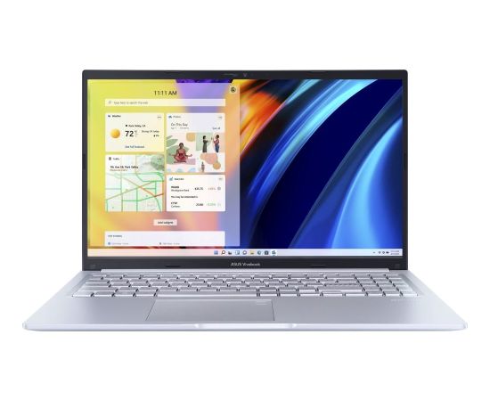ASUS Vivobook 15 X1502VA-BQ681W i5-13420H 15.6"FHD IPS-level Panel 60Hz 250nits AG 16GB DDR4 SSD512 Intel UHD Graphics WLAN+BT Cam720p 42WHrs Win11 Cool Silver