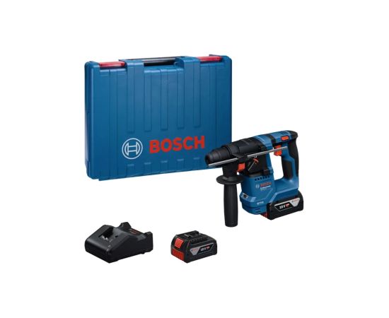 Perforators Bosch GBH 18V-18 Professional; 1,5 J; SDS plus; 2x4,0 Ah akum.; ar koferi