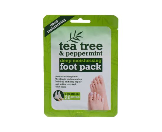 Xpel Tea Tree / Tea Tree & Peppermint Deep Moisturising Foot Pack 1pc