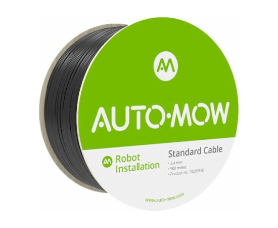 Perimetra stieple mauriņa robotam 3,4 mm, Melna 500m, Auto-Mow