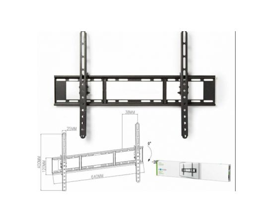 Nedis TVWM1151BK Наклонное настенное крепление для телевизора 37–70″