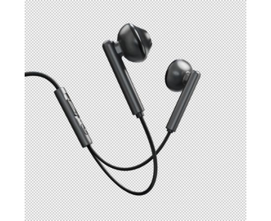Evelatus   Crystal Clear Audio headphones with 3.5 mm jack with microphone Black