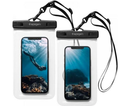 Spigen водонепроницаемый чехол A601 универсальный 2шт кристально чистый