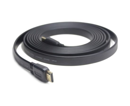 Gembird HDMI male-male flat cable, 1 m, black color