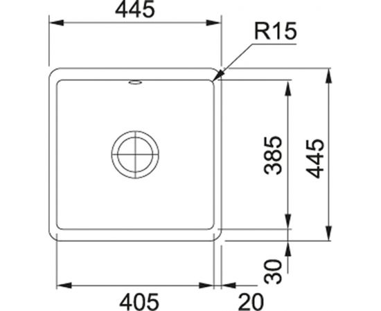 Franke Kubus KBK 110-40 Fraceram Белый