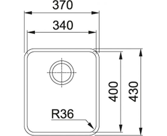 Franke Aton ANX 110-34 Nerūsējoša tērauda