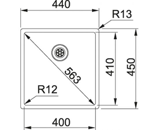 Franke Box Spiedpoga BXX 110-40/ BXX 210-40 Nerūsējoša tērauda