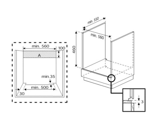 Built-in compact oven Beko