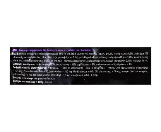 Dolina Noteci Rafi with a rabbit - Dry dog food 10 kg