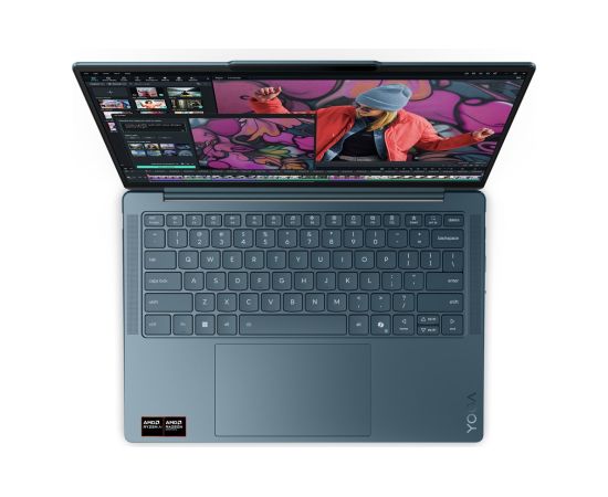 Lenovo Yoga Slim 7 14AKP10 Ryzen AI 5 340 14" WUXGA OLED 400nits Glossy 60Hz 16GB LPDDR5x SSD512 Radeon 840M Graphics 70Wh Win11 Tidal Teal
