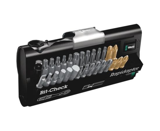 Instrumentu komplekts Wera Bit-Check 30 Zyklop Mini 1; 1/4''; 31 gab.