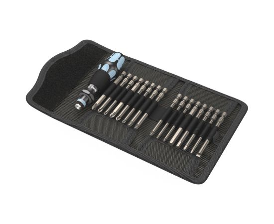 Skrūvgrieža rokturis Wera KK 60 Stainless + skrūvēšanas uzgaļi