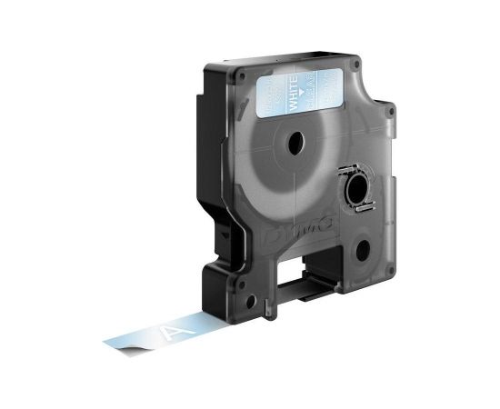 Dymo 45020 (S0720600) Label Tape 12mm x 7m, White on Transparent