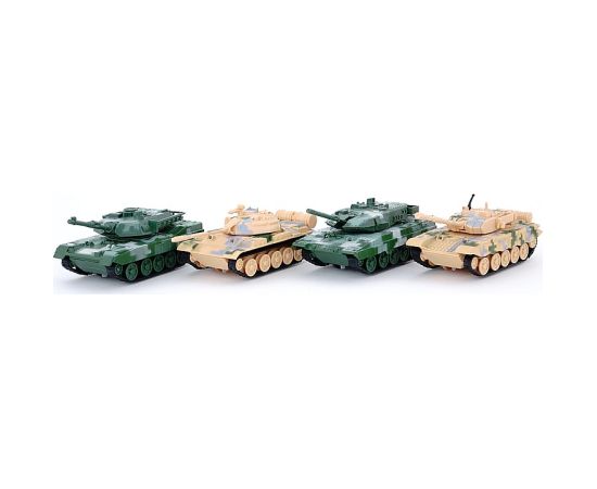Adar Tanks metāliskais ar skaņu un gaismu (inercija) dažādas 12 cm 518445