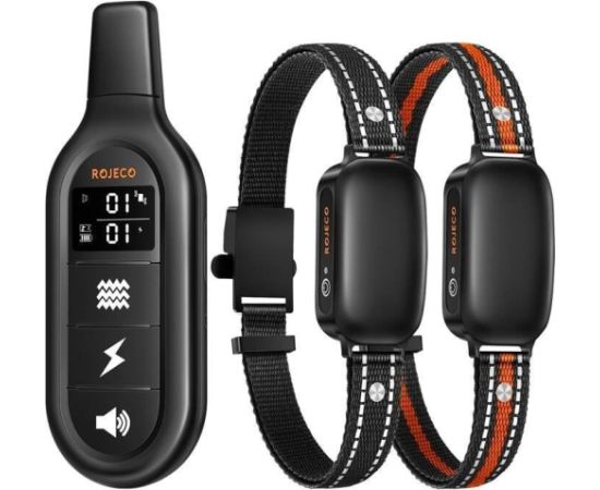 Zestaw obroży antyszczekowych z pilotem Rojeco PD521 1000m (czarny) Rojeco