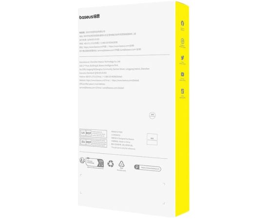 Privacy Tempered Glass Baseus Superior for iPhone 15 + 2x cleaning kit and EasyStick (clear)