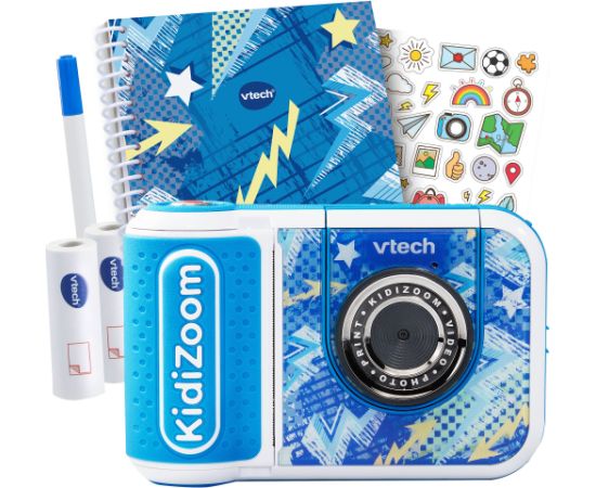 VTech KidiZoom Print Cam Scrapbook Bundle, digital camera azure