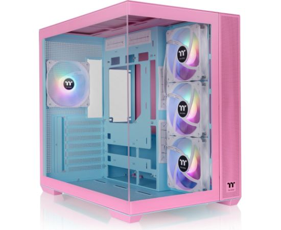 Thermaltake View 380 TG ARGB, Tower case pink, Tempered Glass x 2