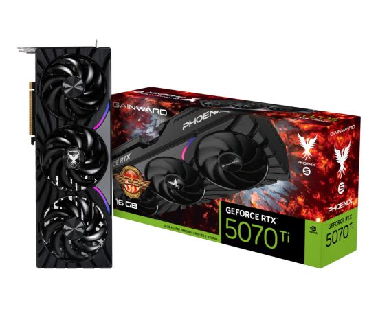 Gainward GeForce RTX 5070 Ti Phoenix-S GS, graphics card DLSS 4, 3x DisplayPort, 1x HDMI 2.1