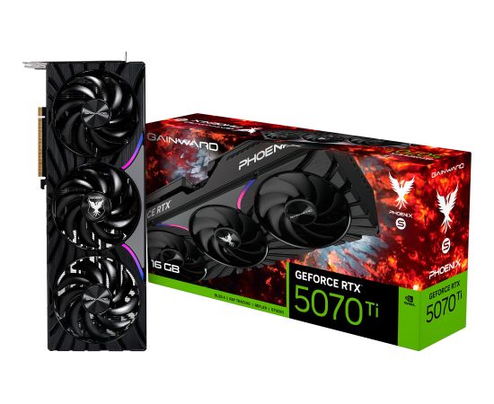 Gainward GeForce RTX 5070 Ti Phoenix-S, graphics card DLSS 4, 3x DisplayPort, 1x HDMI 2.1
